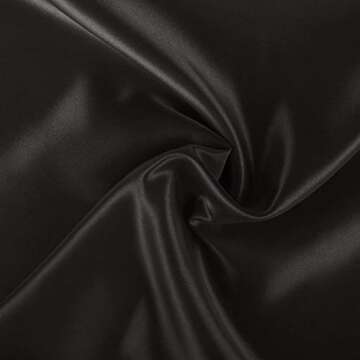 ShopBedding Black Satin Pillowcase with Zipper for Hair and Skin Care, Feels Soft and Cool Like a Silk Pillowcase, Satin Pillow Cases 2 Pack, Slik Pillow Cover, Queen Size - 20x30 - Blissford