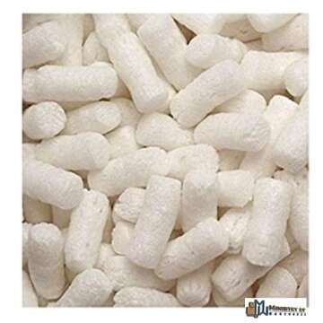 30 Gallons of Eco-Friendly Biodegradable Packing Peanuts for Shipping, 4 Cubic Feet of Loose Fill