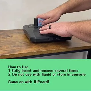 1UPcard Video Game Console Cleaner Compatible With SEGA Genesis/Mega Drive