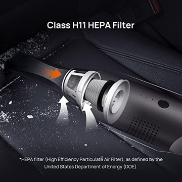 70mai Vacuum Cleaner Swift, Handled, Home/Office/Car Cleaning, Portable Vacuum Cleaner for Car, Lightweight, Strong Suction 5000Pa, USB, Type-C Fast Charge