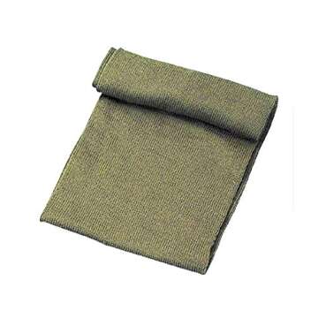 Government Issue Military GI Wool Scarfs - Olive Drab, 55" Length