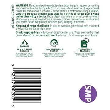 Smooth Move Peppermint Tea - Gentle Digestive Relief - 16 Count