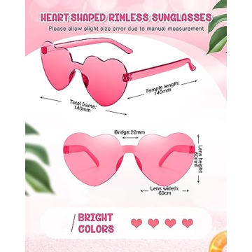 Chicpop Heart Shaped Sunglasses for Fun Party Vibes