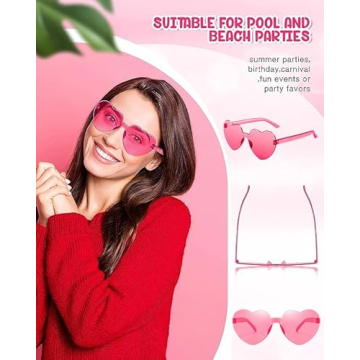 Chicpop Heart Shaped Sunglasses for Fun Party Vibes