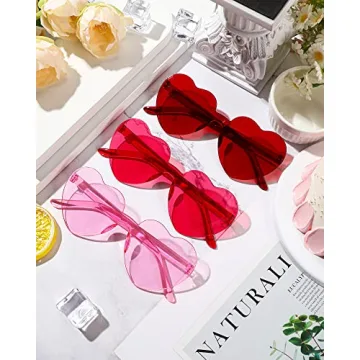 Chicpop Heart Shaped Sunglasses for Fun Party Vibes