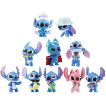 10 PCS Lilo and Stitch cake topper children's birthday party cake decoration Lilo and Stitch theme p...