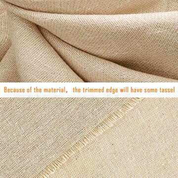 Caydo 3-Piece Linen Fabric Set for Needlework and Crafts