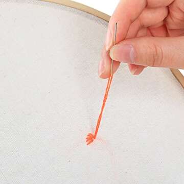 Caydo 3-Piece Linen Fabric Set for Needlework and Crafts