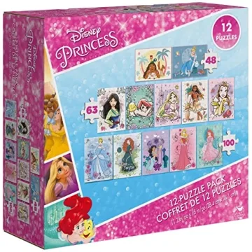 Disney Princess Puzzle Pack for Kids Ages 4 and Up