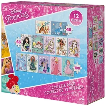 Disney Princess Puzzle Pack for Kids Ages 4 and Up