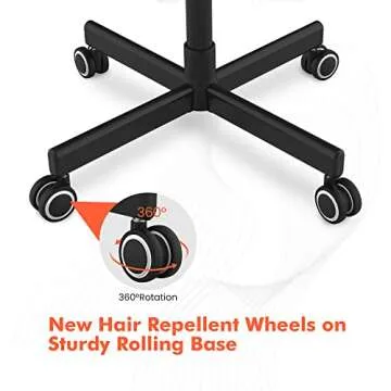 TASALON Steamer on Wheels for Professional Skin Rejuvenation, Facial Steamer Kit for Home, Spa, Clinic - Warm Mist, Ozone Face Humidifier - Pore Opener and Cleanser-Black