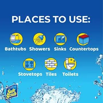 Soft Scrub All Purpose Surface Cleanser, Lemon, 24 Fluid Ounces