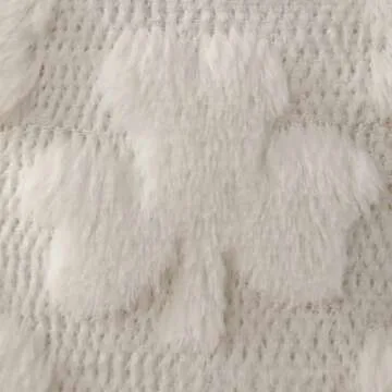 DFXSZ St Patricks Day Pillow Covers 18x18 inch Set of 2 St Patricks Day Decorations Cream White Shamrock Soft Plush Faux Fur Jacquard Throw Pillows for Sofa Holiday Festivals Home Decor PTK021B18