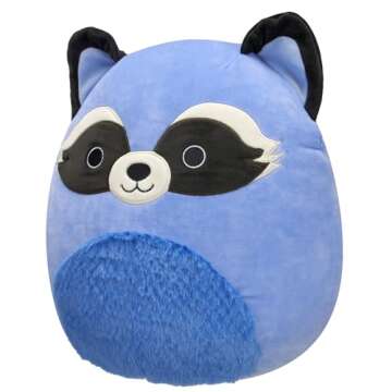 Squishmallows Original 12-Inch Duranga Blue Raccoon - Ideal Cuddle Companion