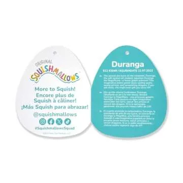 Duranga Blue Raccoon - Squishmallows 12-Inch Plush Toy