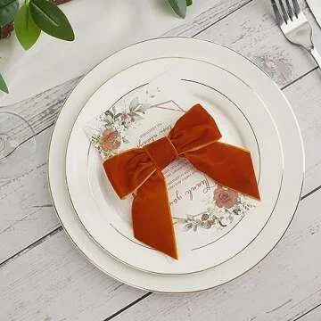 AIMUDI Velvet Bows for Gifts & Decorations - 12 PCs