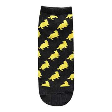 Harry Potter Hufflepuff Juniors/Womens 5 Pack Ankle Socks Size 4-10