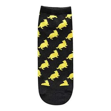 Harry Potter Hufflepuff Juniors/Womens 5 Pack Ankle Socks Size 4-10