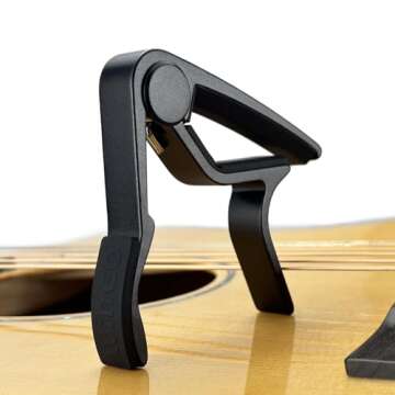 WINGO Guitar Capo with 5 Free Picks for Guitars