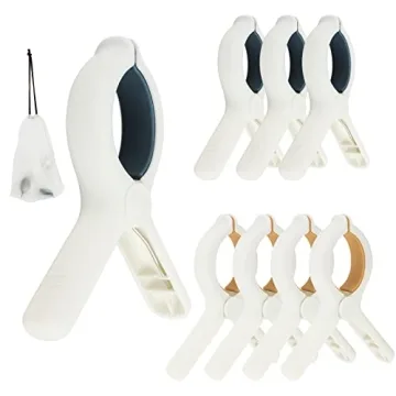 Beach Towel Clips for Beach Chairs Cruise, Strong Grip Clothes Pins Non-Slip Pool Chair Clips Plasti...