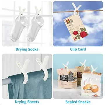Beach Towel Clips with Strong Grip for Outdoor Use