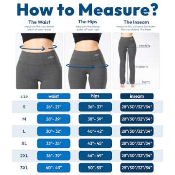 Nirlon Straight Leg Yoga Pants - Straight Leg Yoga Pants for Women Breathable Leggings for Women for Yoga Regular & Plus Size Pants for Women Yoga Work Pants for Women (S 32" Inseam, Charcoal)