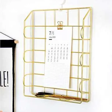 Jolitac Rose Gold 4-Tier Stackable Paper Tray Organizer