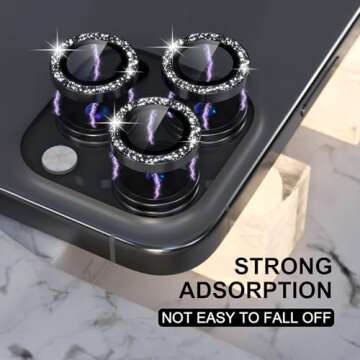 Bling Camera Lens Protector for iPhone 16 Pro/Max