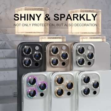 Bling Camera Lens Protector for iPhone 16 Pro/Max