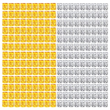 Leeven 400 Pieces Aluminum Hair Jewelry Dreadlocks Metal Cuffs - Perfect Hair Accessories for Creati...