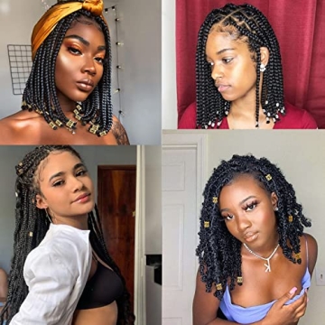 Leeven 400 Pcs Dreadlocks Metal Cuffs and Accessories