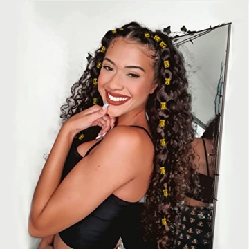 Leeven 400 Pcs Dreadlocks Metal Cuffs and Accessories