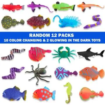 Color Changing Bath Toy Set - Safe and Fun for Kids 1-7