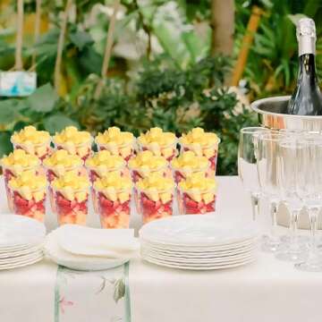 Plastic House Clear Plastic Cups Bulk - 7 oz. (Pack of 100) - Disposable Plastic Drinkware, Perfect Clear Drinking Cup for Cold Drinks And Everyday Use