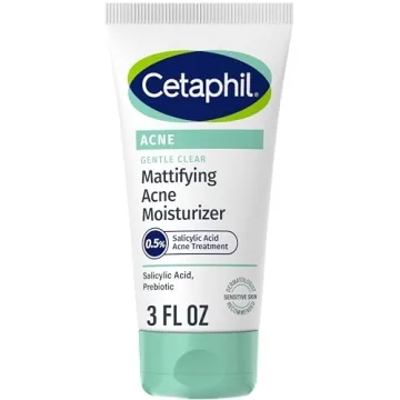 Cetaphil Face Moisturizer, Gentle Clear Mattifying Acne Moisturizer With 0.5% Salicylic Acid, Hydrat...