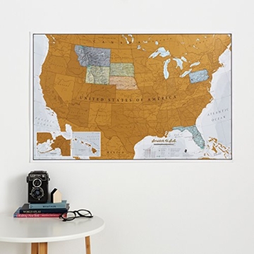 Maps International USA Scratch Off Map – Explore & Document Your Travels
