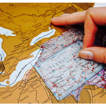 Maps International USA Scratch Off Map – Explore & Document Your Travels