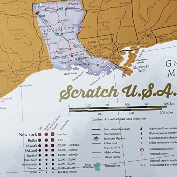 Maps International USA Scratch Off Map – Explore & Document Your Travels
