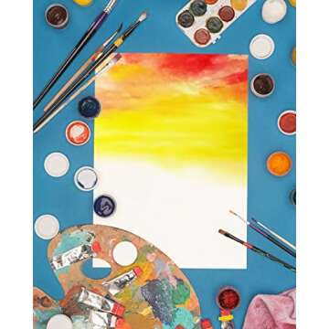 Heavyweight White Cardstock, Thick Paper 100 Sheets (110 lb Cover = 200lb Text = 300 GSM) 8.5 x 11 inches for Arts and Craft, Drawing, DIY Projects