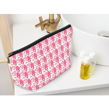 Ayxvt Pink Corduroy Makeup Bag - Trendy Durable Gift