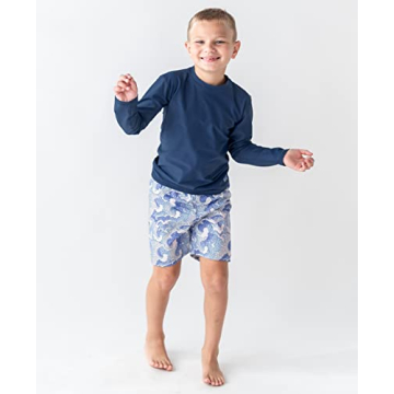 RuggedButts Boys UPF50+ Swim Trunks Ocean Camo 4T