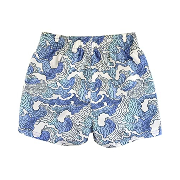 RuggedButts Boys UPF50+ Swim Trunks Ocean Camo 4T