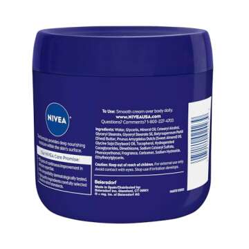 NIVEA Essentially Enriched Body Cream, Moisturizing Cream for Dry and Very Dry Skin, Enriched with D...