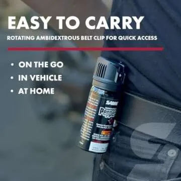 SABRE Crossfire Pepper Gel for Self Defense - Angle Ready
