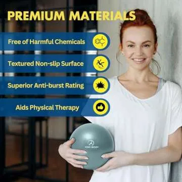 ProBody Pilates Small Exercise Ball - 9 Inch for Stability