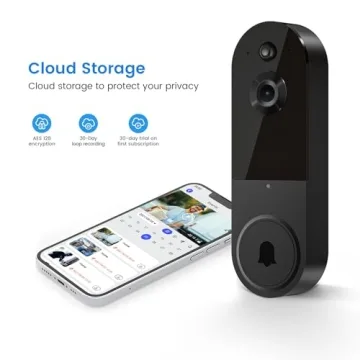 SUNNYJANE 1080p Wireless Video Doorbell with AI Detection