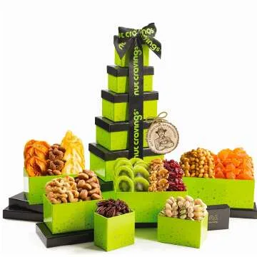 Gourmet Christmas Gift Basket with Dried Fruits & Nuts