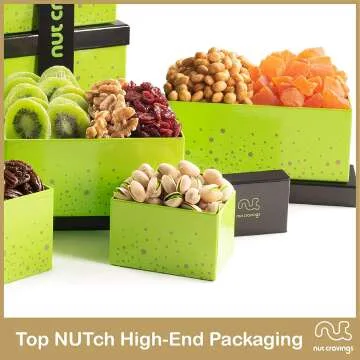 Gourmet Christmas Gift Basket with Dried Fruits & Nuts