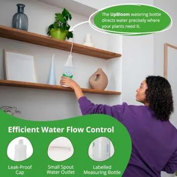 UpBloom - 32 Oz Squeeze Bottle for Hanging Plants, Squirt Bottle/Water Container for Outdoor/Indoor Hanging Plant Made in The USA (Great Alternative for Outdoor/Indoor Watering Can)