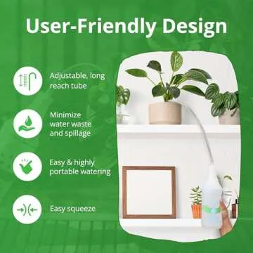 UpBloom - 32 Oz Squeeze Bottle for Hanging Plants, Squirt Bottle/Water Container for Outdoor/Indoor Hanging Plant Made in The USA (Great Alternative for Outdoor/Indoor Watering Can)